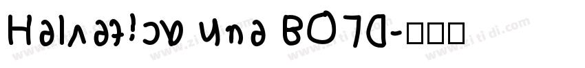 Helvetica nue BOLD字体转换